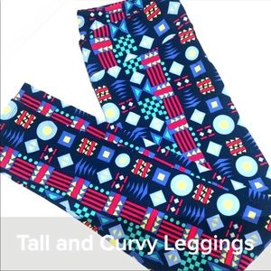 LULAROE FUTURISTIC GEOMETRIC LEGGINGS